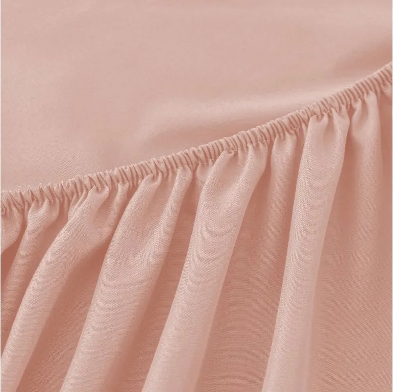Cearsaf din microfibra MICROVELLE roz deschis 90x200 cm