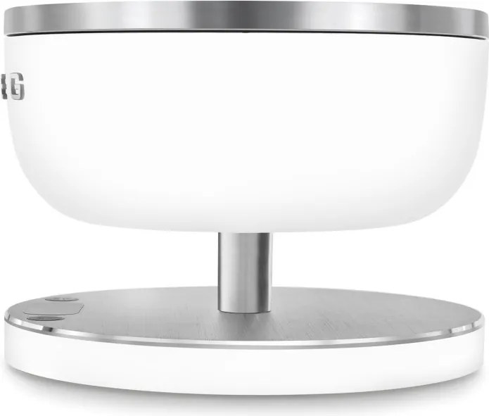 Cantar de bucatarie Smeg Collezione KSC01WHMWW, Pana la 5 kg/5 l, funcție TARA, Afisaj LED, Baza antiderapanta, Baterie reincarcabila, Alb mat