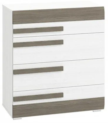 Blanco 08 (Comoda) Snowy Pine/ Mdf New Grey&