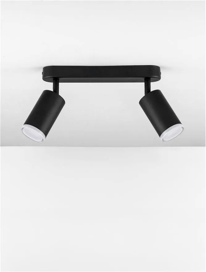 Plafoniera cu 2 Spoturi directionabile protectie IP44, MAO, NVL-9011416