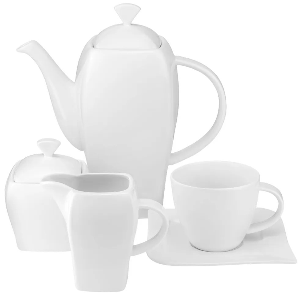 Serviciu servire cafea, 17 piese, 6 persoane, Fala