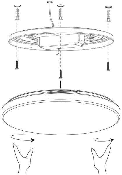 Plafonieră LED dimabilă TOTARI-Z LED/19,2W/230V 2700-6500K Eglo 900001
