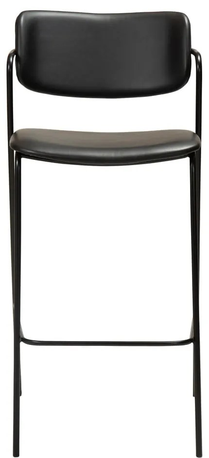 Scaun de bar din piele artificială DAN-FORM Denmark Zed, înălțime 107 cm, negru