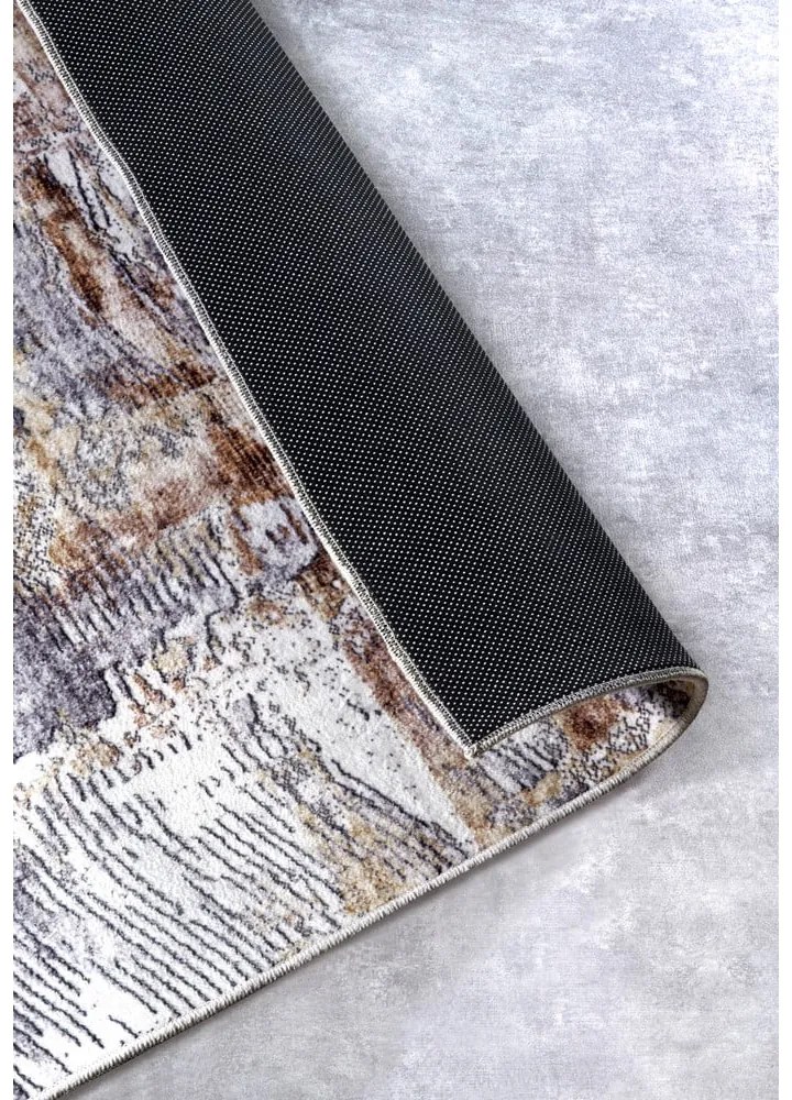 Covor gri 80x150 cm Malard Copper Gold – Elle Decoration