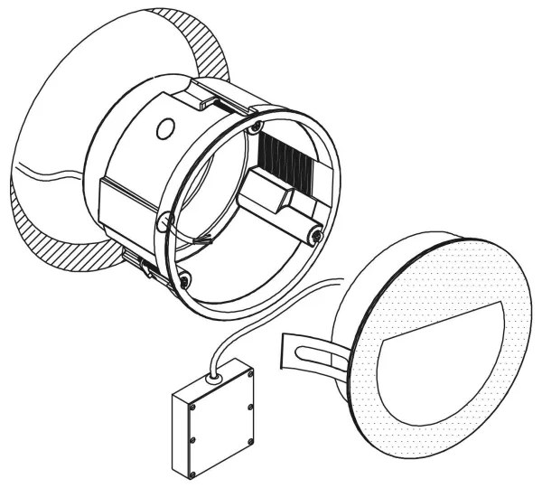 Corp de iluminat LED de exterior încastrat ARACENA LED/2,5W/230V IP65 alb Eglo 99577