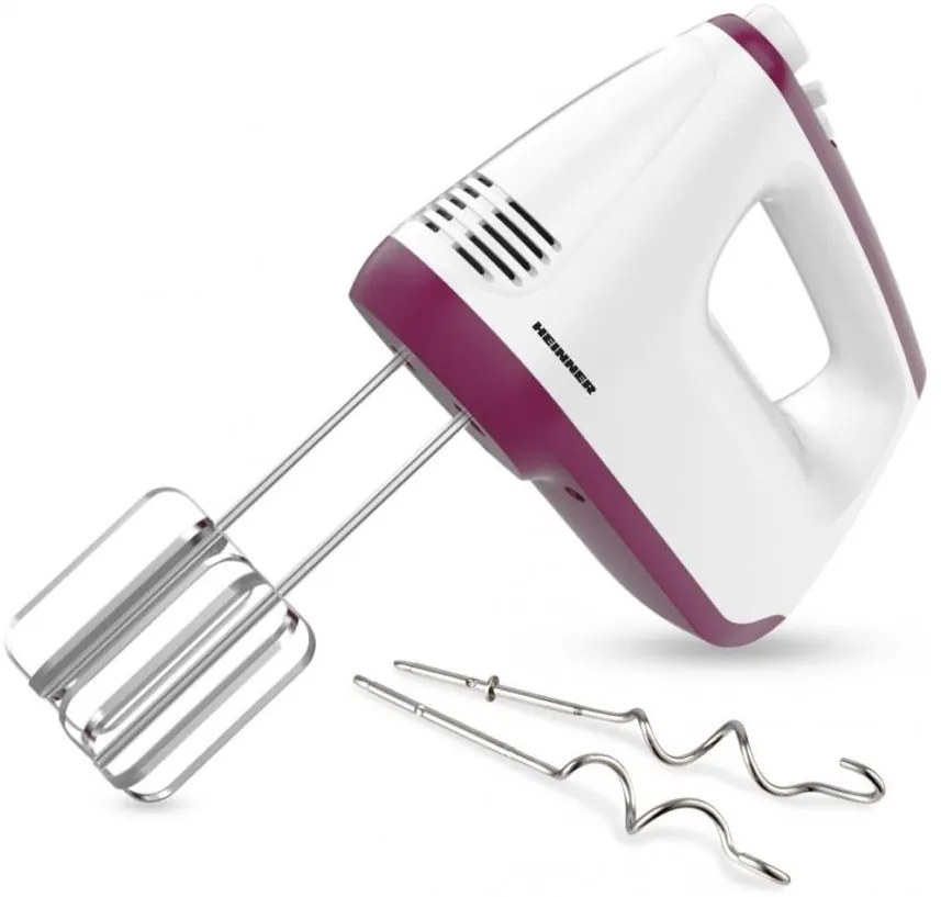 Heinner HM-400BG - Mixer de mână 400W/230V alb/violet