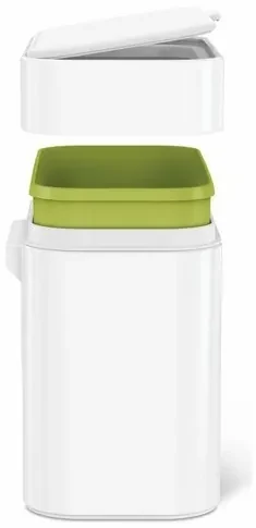 Coș de gunoi compostabil Simplehuman 4 l, alb