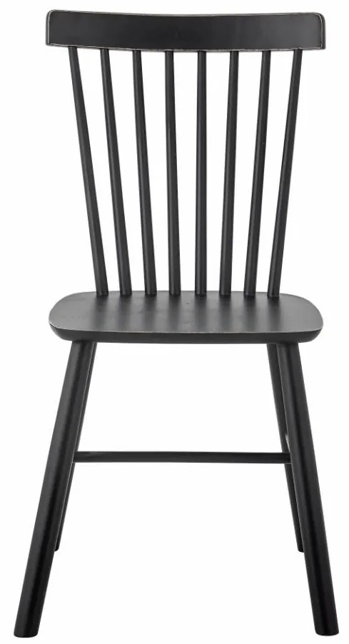 Scaun dining, negru, din lemn pin, Mill