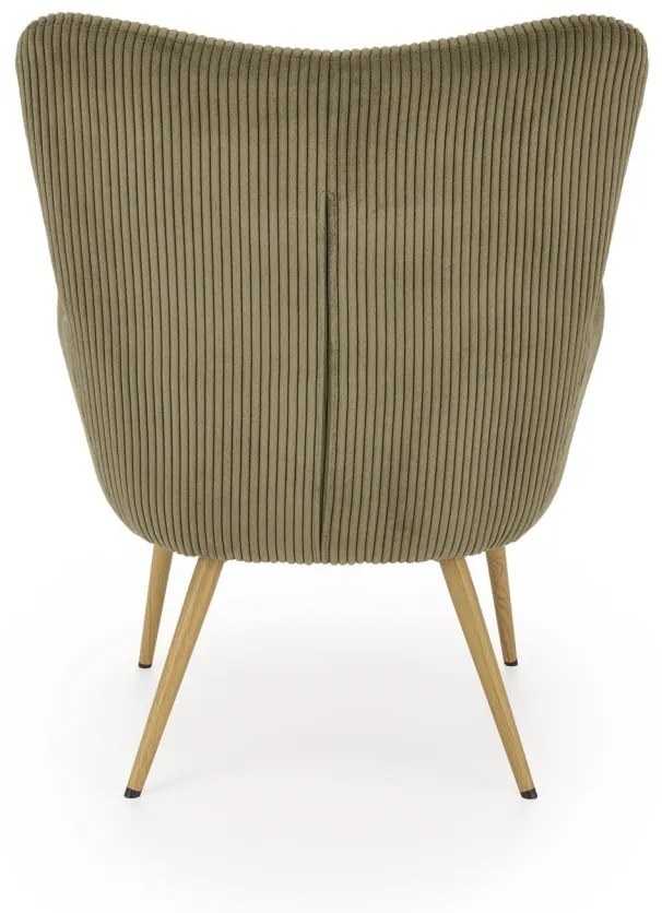 Fotoliu Amaro velvet olive H97 cm