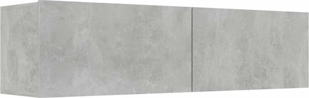 vidaXL Comodă TV, gri beton, 120 x 30 x 30 cm, lemn prelucrat