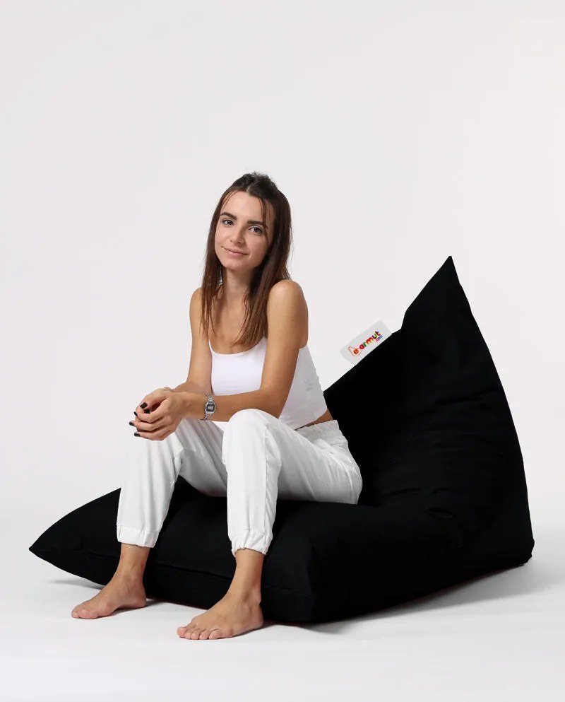 Fotoliu puf pentru grădină Pyramid Big Bed Pouf - Black