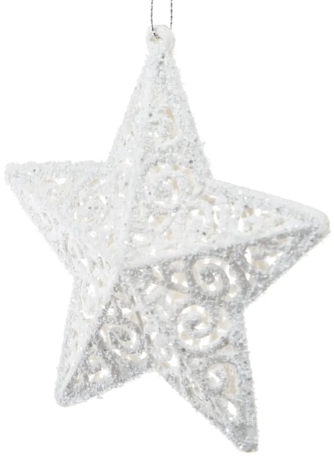 Ornament de Crăciun din plastic 11,5 cm Star – Dakls
