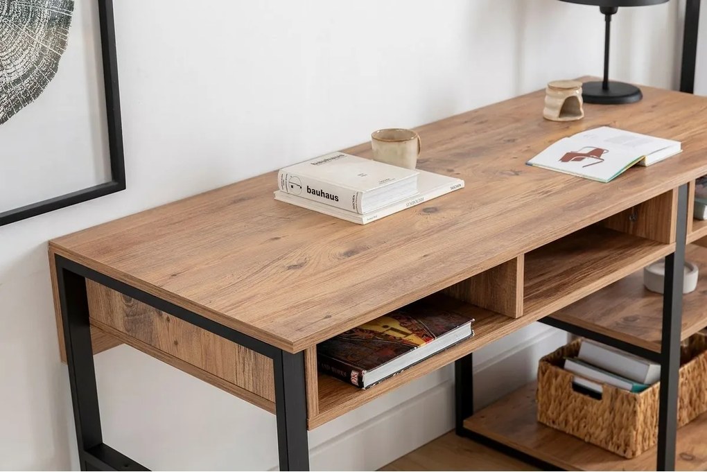 Birou Emro Walnut and Black