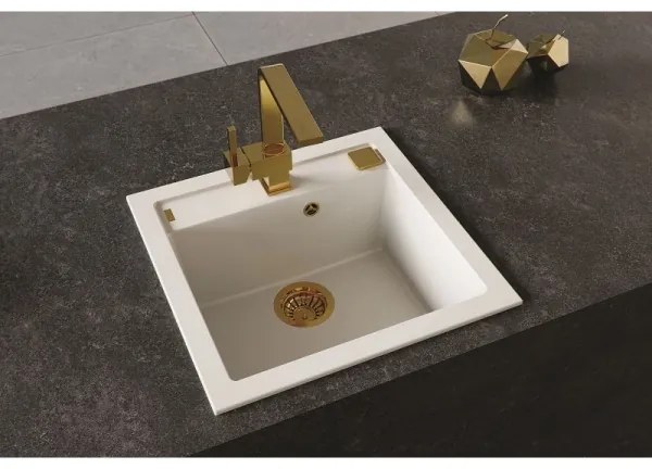 ALVEUS 1128395 - Chiuvetă bucătărie FORMIC 52x51 cm granit/albă