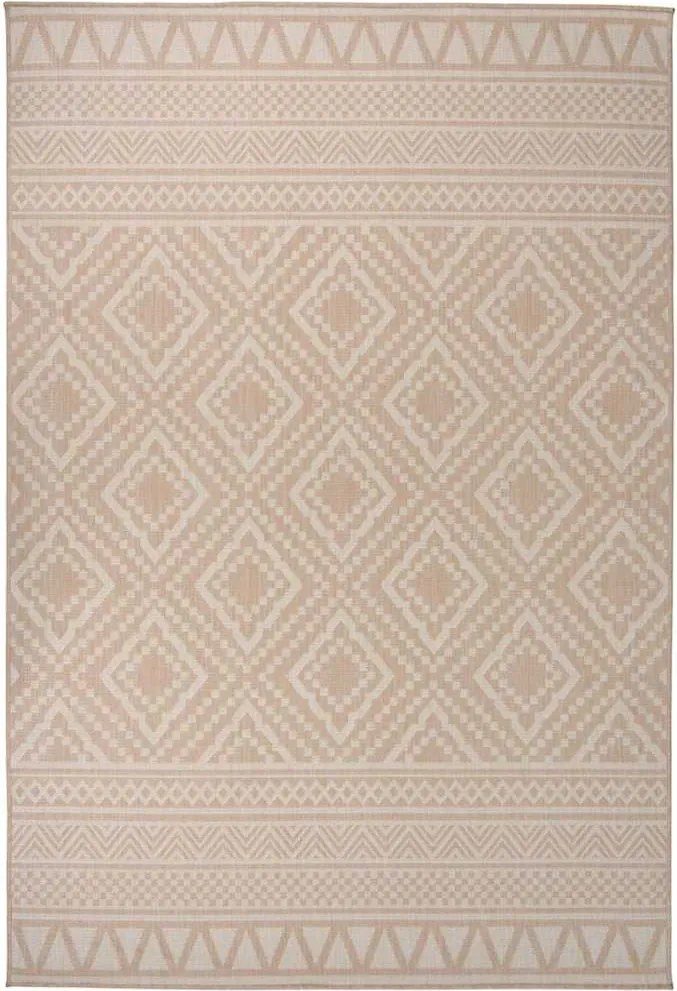 vidaXL Covor de exterior, dungi maro, 160x230 cm, țesătură plată