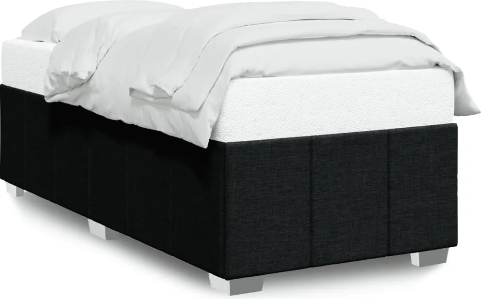 vidaXL Cadru de pat fără saltea țesătură neagră 80x200 cm