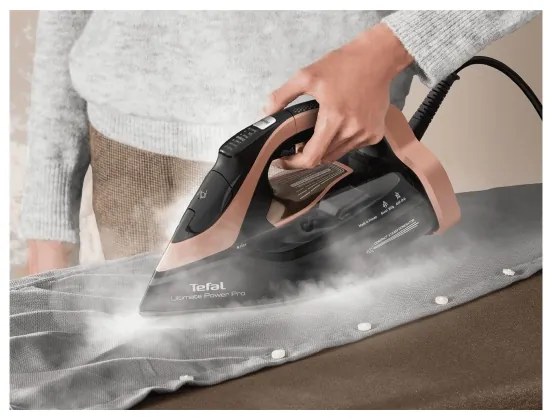 Tefal ULTIMATE POWER fier de călcat cu abur 3200W/230V cupru/negru