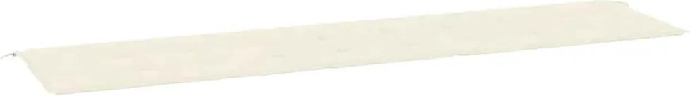 vidaXL Pernă de bancă de grădină, crem, 200x50x4 cm, textil oxford