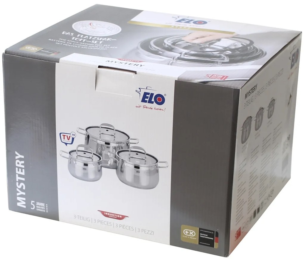 Elo 91003 Set de 3 oale din oțel inoxidabilMystery