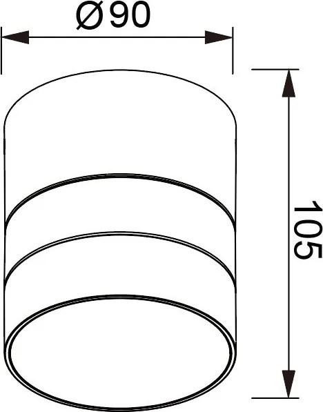 Aplica exterior cu spot GX53 directionabil IP65 SALER negru