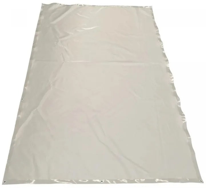 JAGO Prelata 650 g/m², plasă de aluminiu, gri, 4 x 7 m
