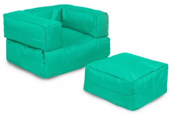 Fotoliu Puf Bean Bag Kids Single Seat, Turquoise
