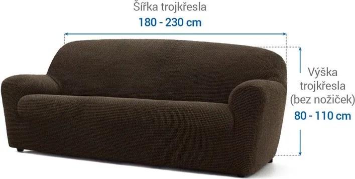 Nueva Textura Huse care se întind foarte bine NIAGARA tutunului fotoliu triplu (l. 180 - 230 cm)