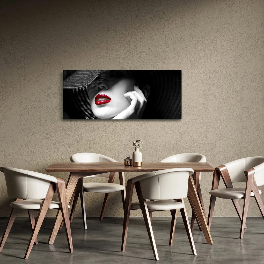 Tablou - Femeie cu pălărie (120x50 cm)