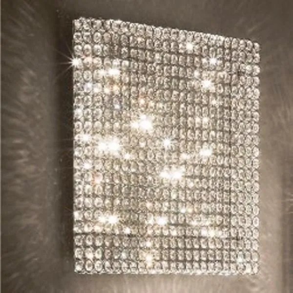 Aplica de perete cristal Venezian dim. 39x39cm ADMIRAL PL6 Cromo