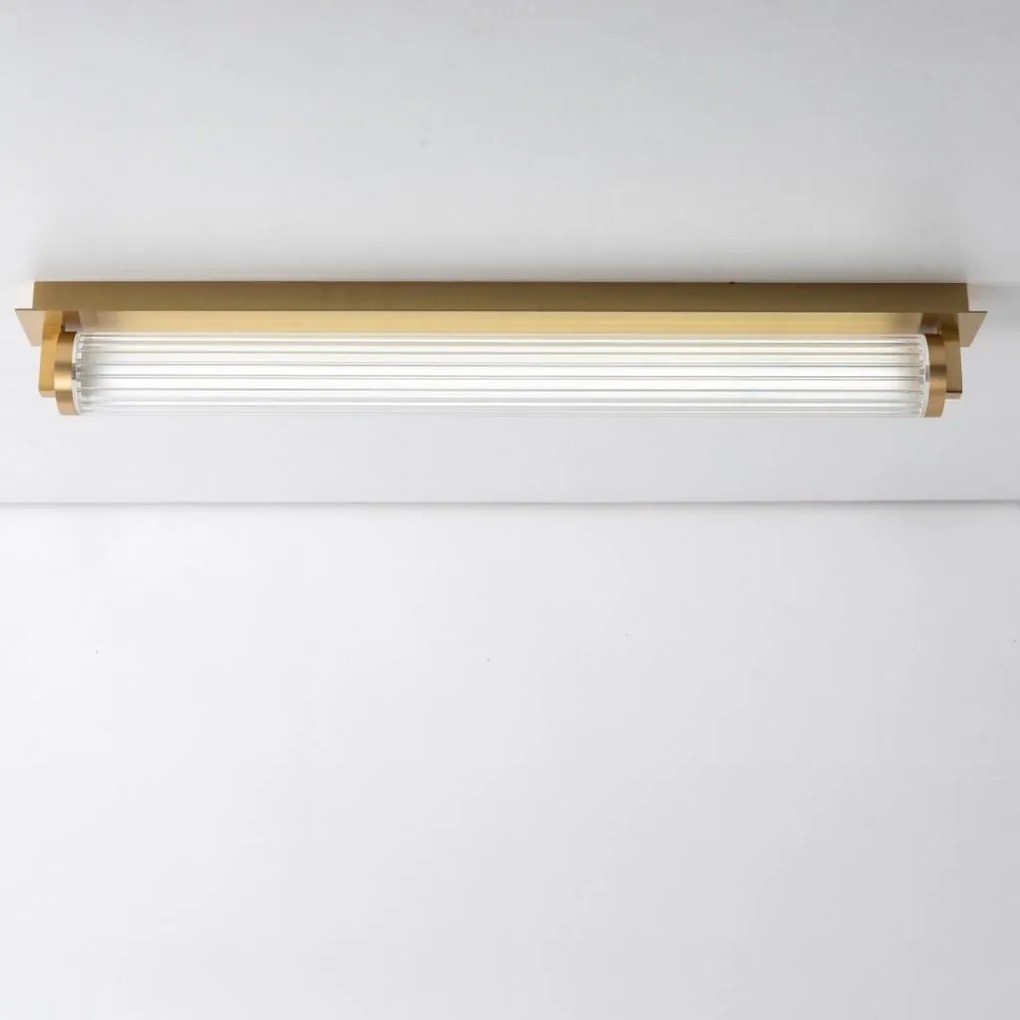 Aplica de perete LED smart cu telecomanda COMO alama periata