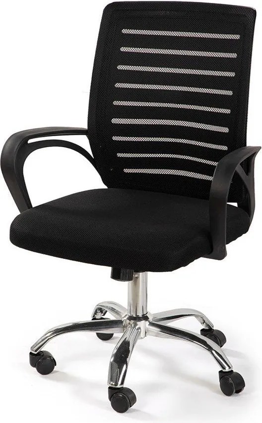 Scaun de birou negru tapițat Evon – Bonami Essentials