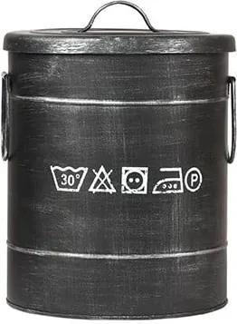 Coș metalic pentru rufe LABEL51, ⌀ 26 cm, negru