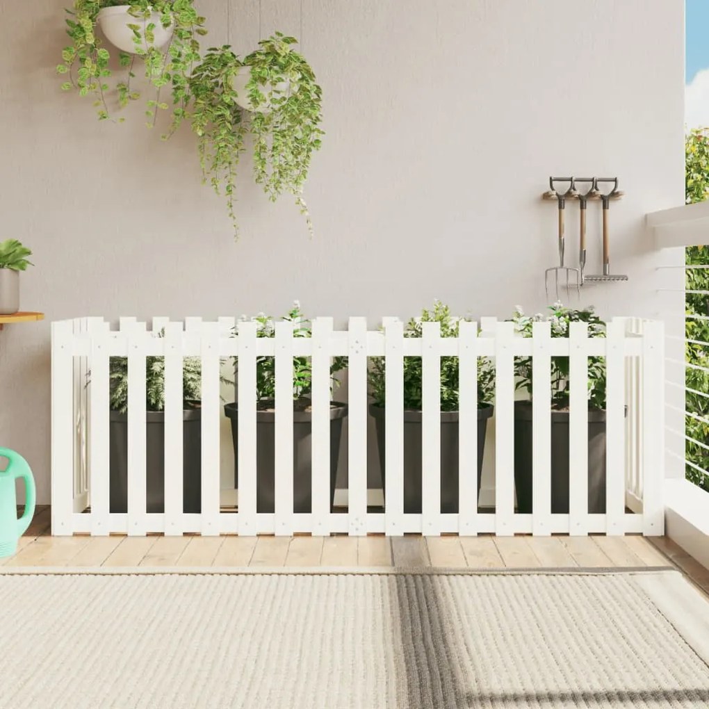 vidaXL Pat înălțat grădină design gard 200x50x70 cm lemn impregnat pin