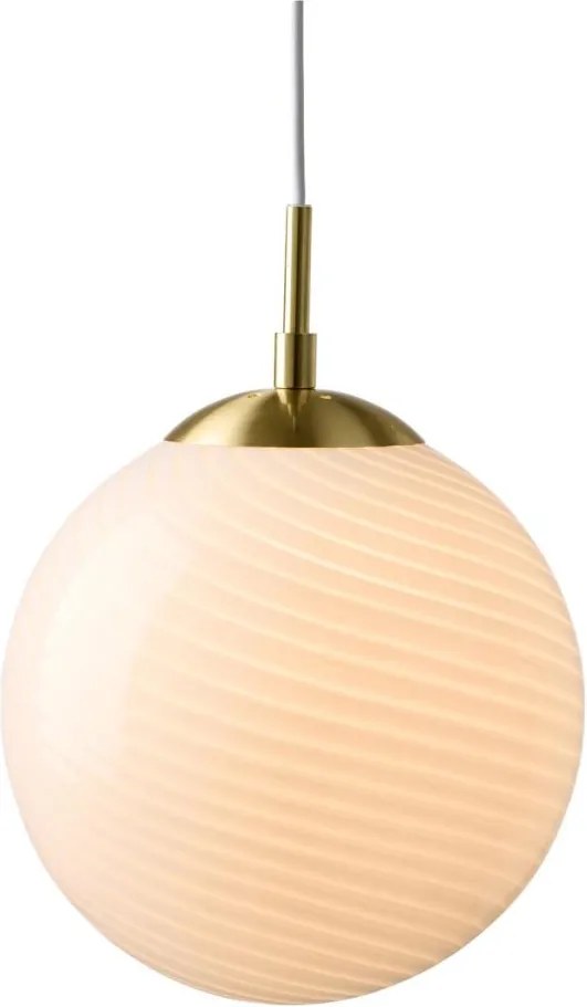Halo Design 748563 - Pendul pe cablu CANDY, 1xE27/25W/230V, Ø 30 cm, crem/alamă