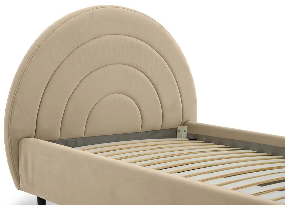 Pat pentru copii bej 90x200 cm Rainbow – Scandic