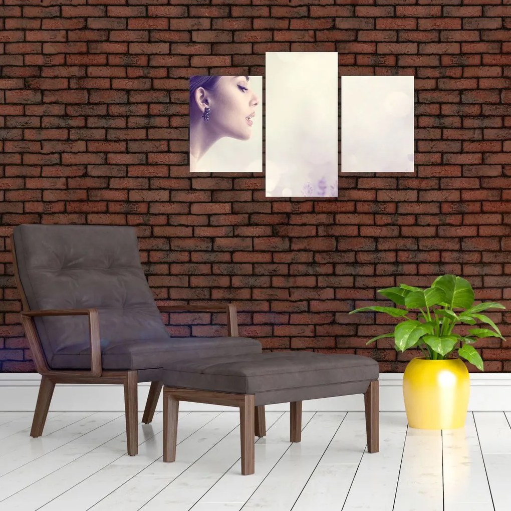 Tablou - Femeia cu lavandă (90x60 cm)