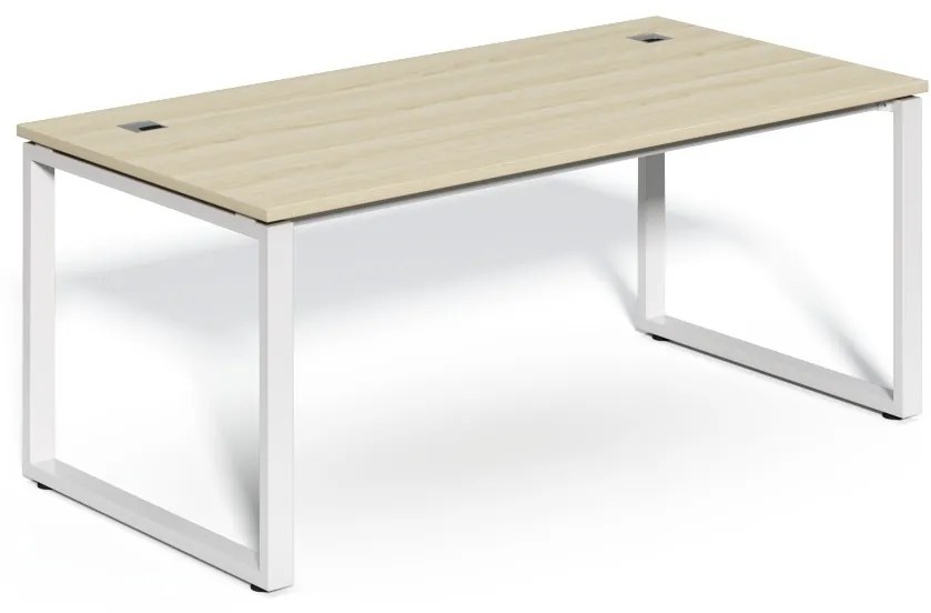 Masă SimpleOffice 180 x 90 cm, stejar deschis / alb