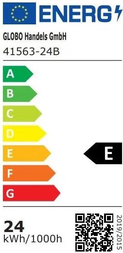 Plafoniera LED design slim Sapana negru 42x42cm