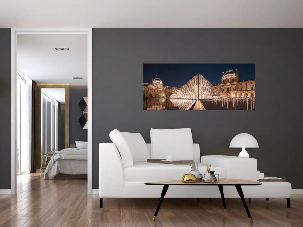 Tablou - Louvre noaptea (120x50 cm)