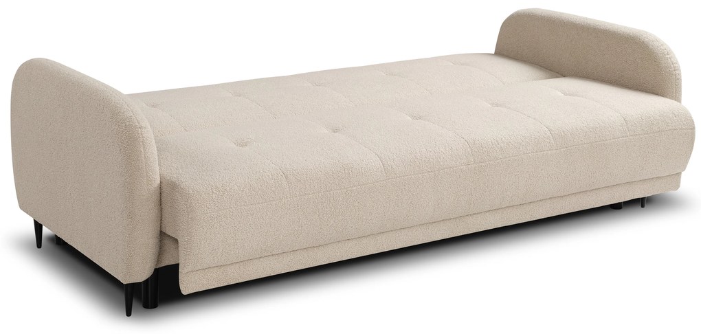 Canapea extensibilă Linda - bej țesătură boucle Lambi 8