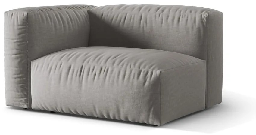 Modul pentru canapea modulară gri deschis (cu colț pe partea stângă ) Martina – Micadoni Home