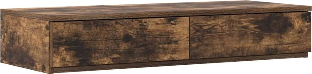vidaXL Sertare pentru pat Stejar fumuriu 100 x 36,5 x 16,5 cm