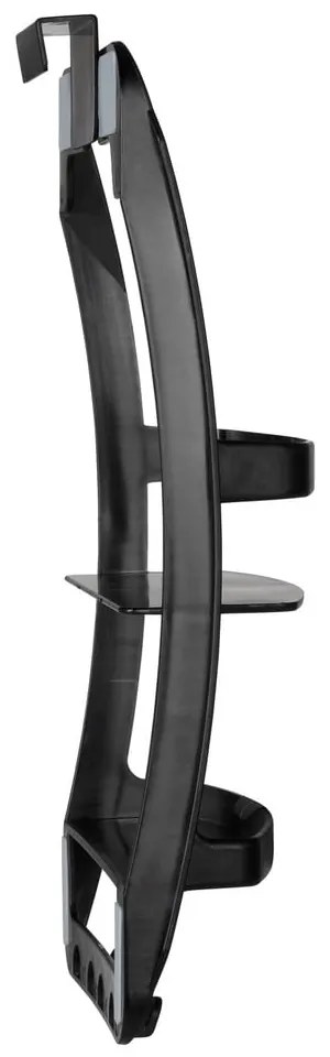 Raft pentru baie negru de agățat, autoadeziv din plastic Universal – Wenko