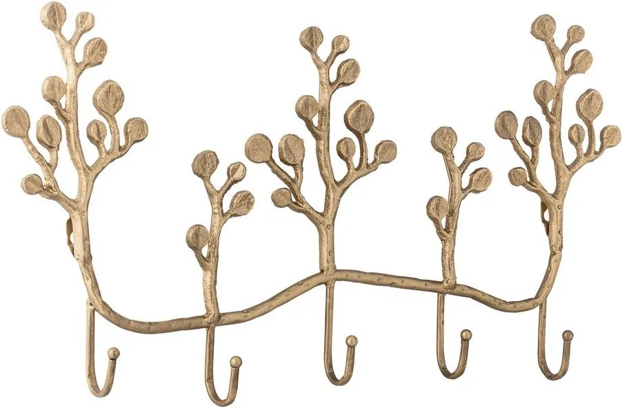 Cuier de perete auriu din metal 57 cm Padova – Bloomingville