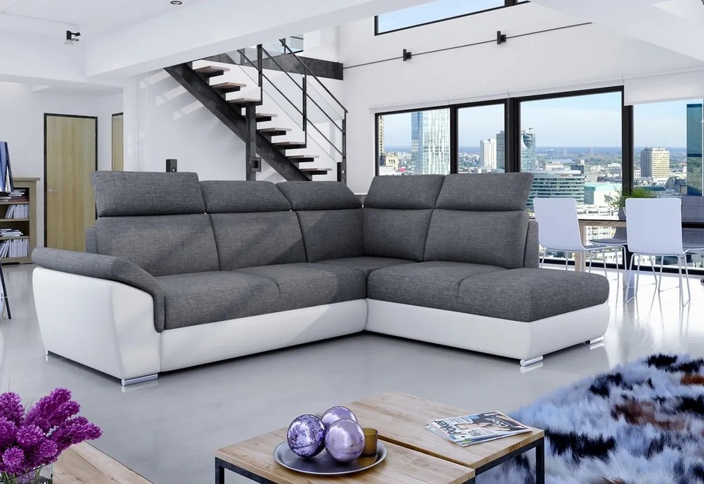 Supermobel Colțar extensibil LORETO, 260x102x210, sawana 05/soft 17, colţ stânga