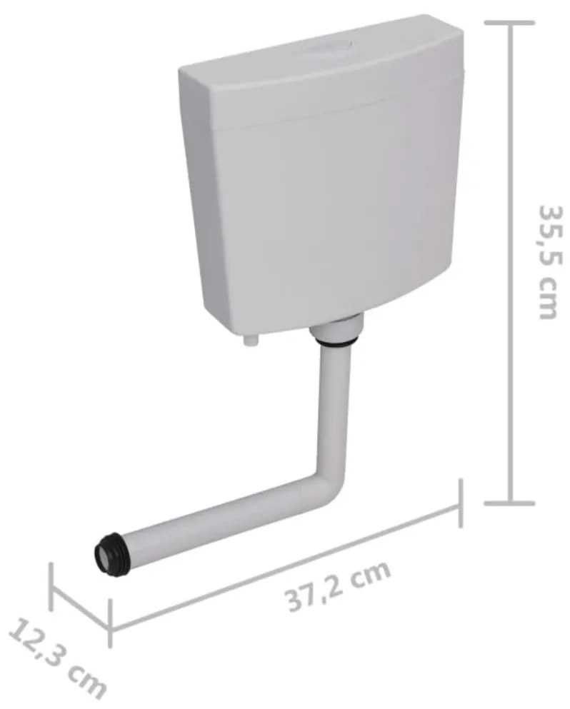 Rezervor de toaleta, gri, 3 6 L Gri