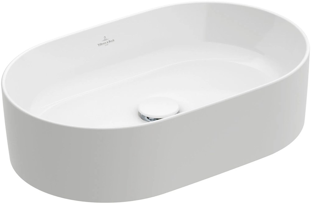 Villeroy &amp; Boch Collaro lavoar 56x36 cm oval de blat alb 4A1956R1