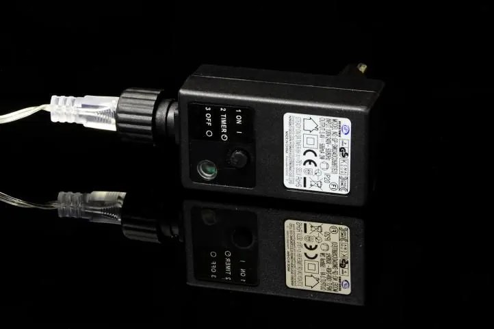 Lanț de lumini de Crăciun, MINI 50 LED cu temporizator, alb