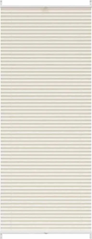 vidaXL Jaluzea plisată, crem, 70x200 cm