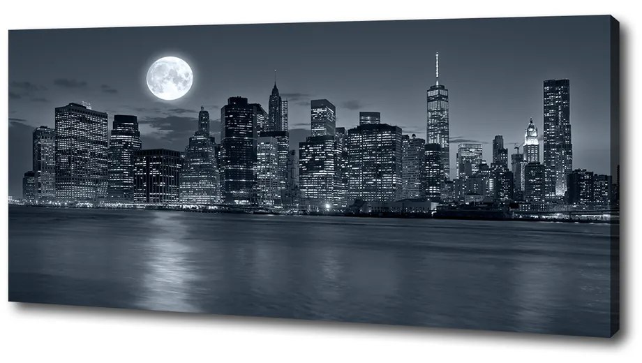 Print pe pânză New york, pe timp de noapte